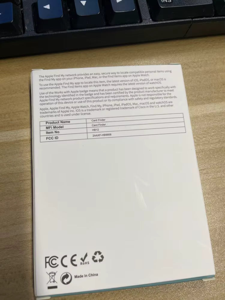 KARTA Tracking card